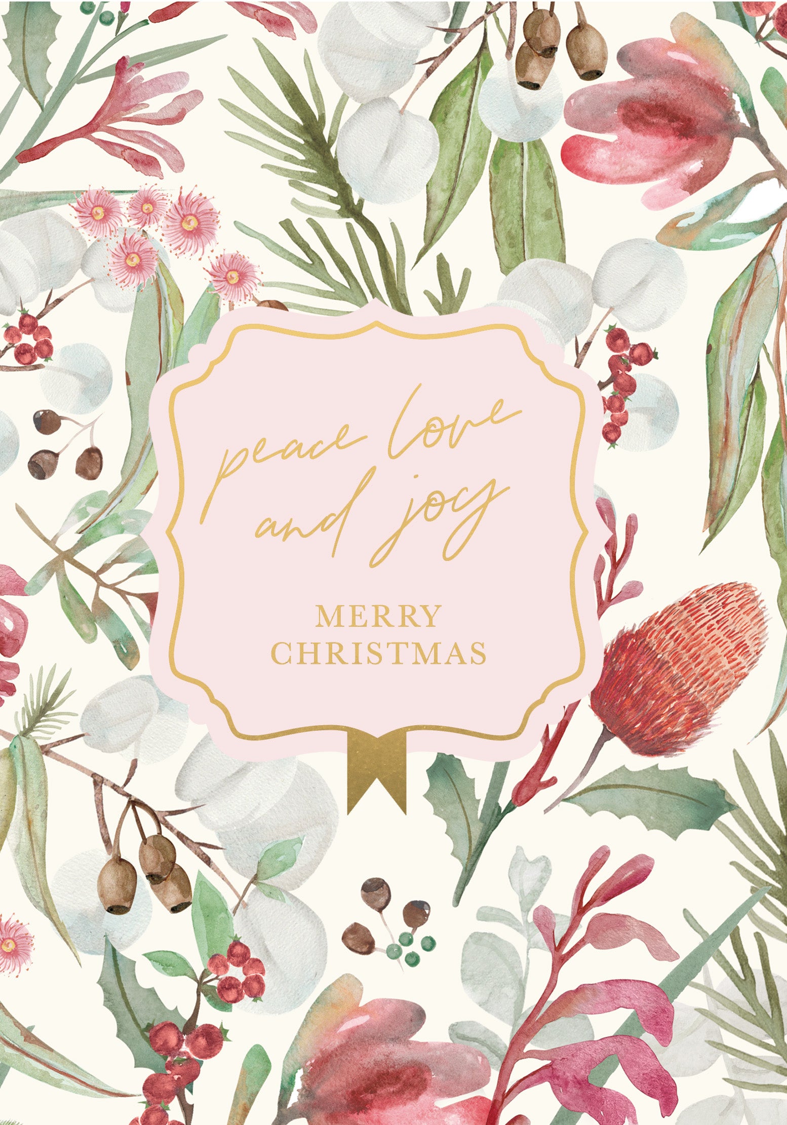 Christmas 23 Greeting Card - Watercolour Peace